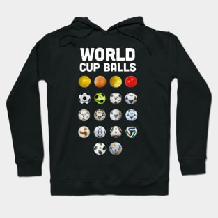 World cup balls, soccer balls, football lover gift Hoodie